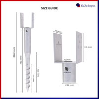 71x71x865 / Hot Dip Galvanised